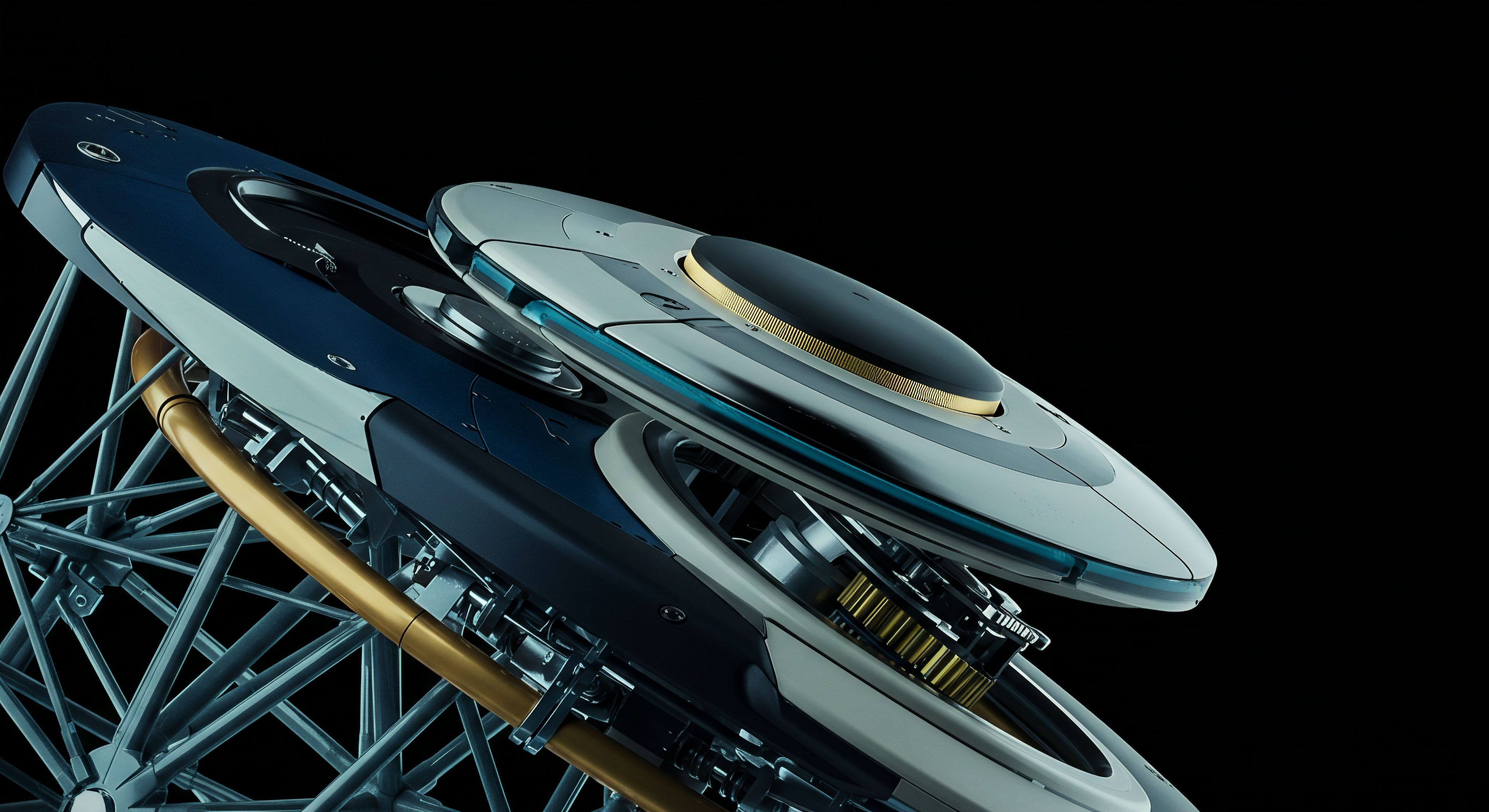 This visualization suggests dual-layered cryptographic modules interacting within a structural armature resembling a complex lattice for secure interoperability. The foreground component features refined white and gold accents indicative of premium network architecture like a high-throughput sharding consensus mechanism or a sophisticated decentralized autonomous organization treasury structure. Beneath it, a darker blue module interfaces with intricate internal gearing suggesting mechanism synchronization vital for precise options execution, perhaps representing collateral management within perpetual futures contracts or algorithmic stablecoin reserve balancing. The underlying scaffolding embodies the robust base layer security necessary for maintaining trustless settlement integrity across volatile DeFi landscapes, symbolizing deep liquidity provisioning and oracle data verification fidelity.