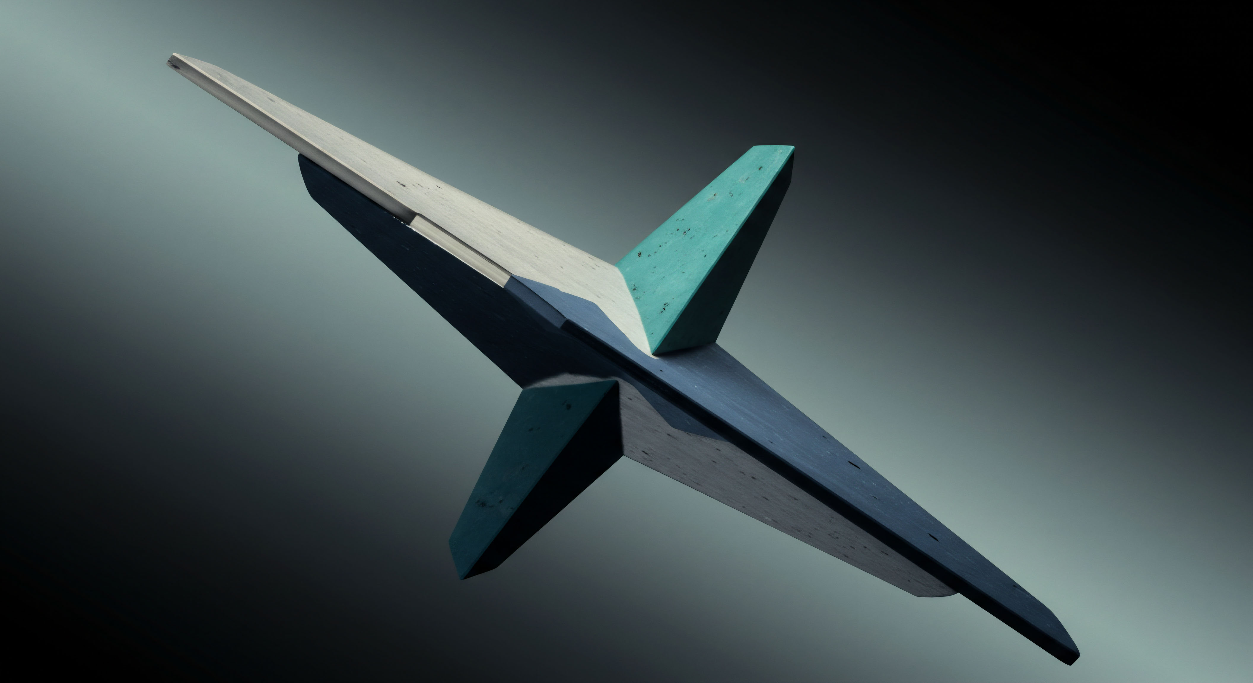 This striking angular structure, presented against a gradient cool-toned void, embodies the structural complexity of multi-asset hedging strategies within DeFi. The intersecting planes suggest perpendicular vectors crossing at a central nexus point representing execution latency. The contrasting light and dark facets model positive and negative delta exposures across various synthetic instruments like perpetual futures or structured products. Specifically, the structure reflects robust asymmetric payoff profiles inherent in finely tuned butterfly spreads or condor formations, crucial for managing slippage risk and achieving optimal intrinsic value capture during high volatility events in stablecoin markets or Layer-2 scaling solutions. This visual metaphor emphasizes non-linear risk management within decentralized capital deployment systems demanding acute arbitrage precision.