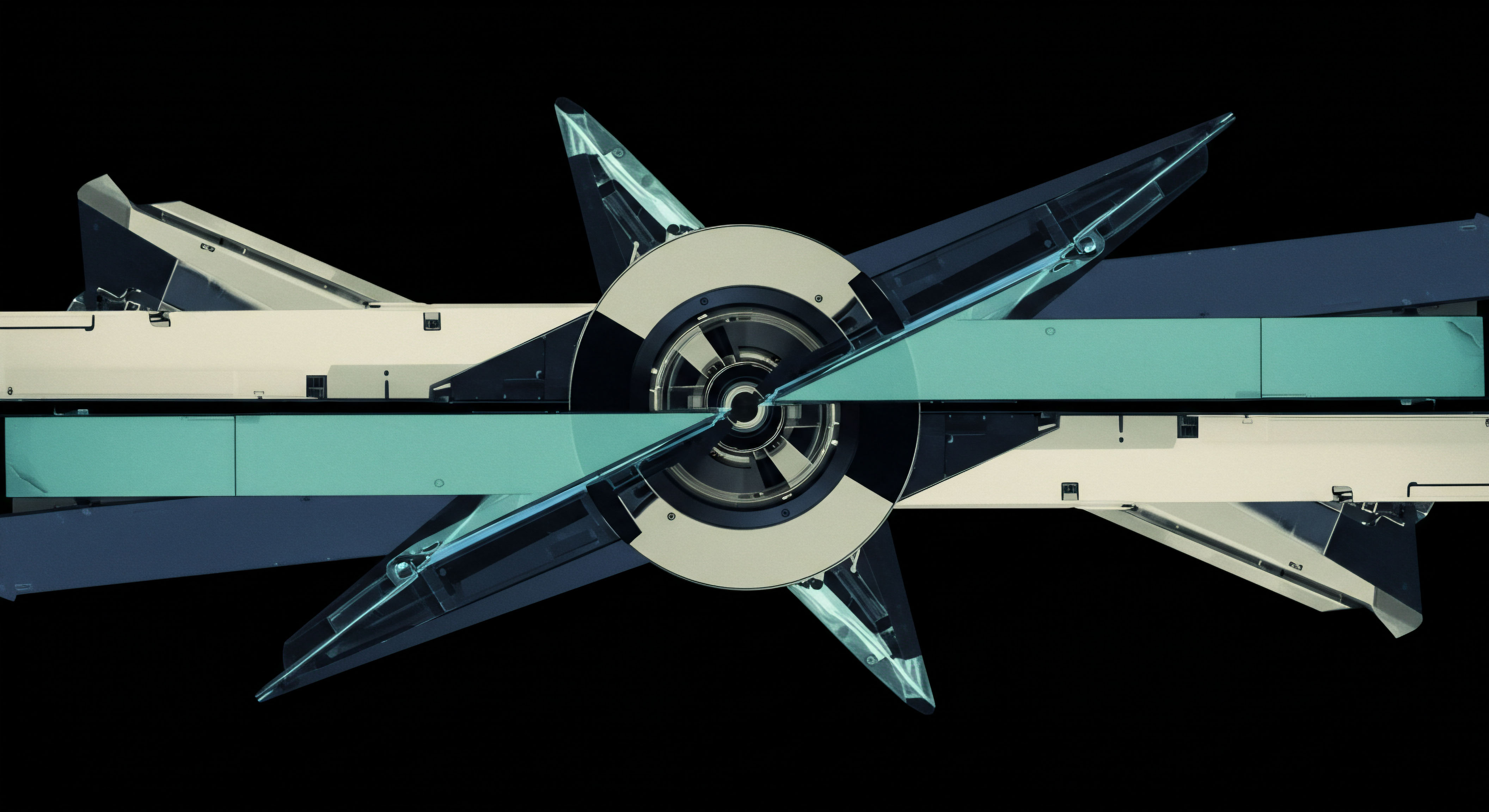 This abstract visualization captures a stark, geometrically mirrored structure against absolute black, suggesting a critical inflection point in digital asset mechanics. The central hub resembles a complex financial instrument's core mechanism, perhaps illustrating the deterministic finality of an options expiration or a liquidity pool reconfiguration. Translucent cyan bands intersect dark monochromatic mechanical components, symbolizing the instantaneous execution of smart contracts facilitating cross-chain asset swaps or automated market maker adjustments. The opposing structures suggest hedging strategies or collateralization ratios in decentralized perpetual futures, balancing leveraged positions against underlying collateralization thresholds. Key concepts include delta-neutral strategies, impermanent loss mitigation, and the atomic settlement of DeFi protocols like options vaults or synthetic asset generation against volatile cryptocurrency benchmarks.