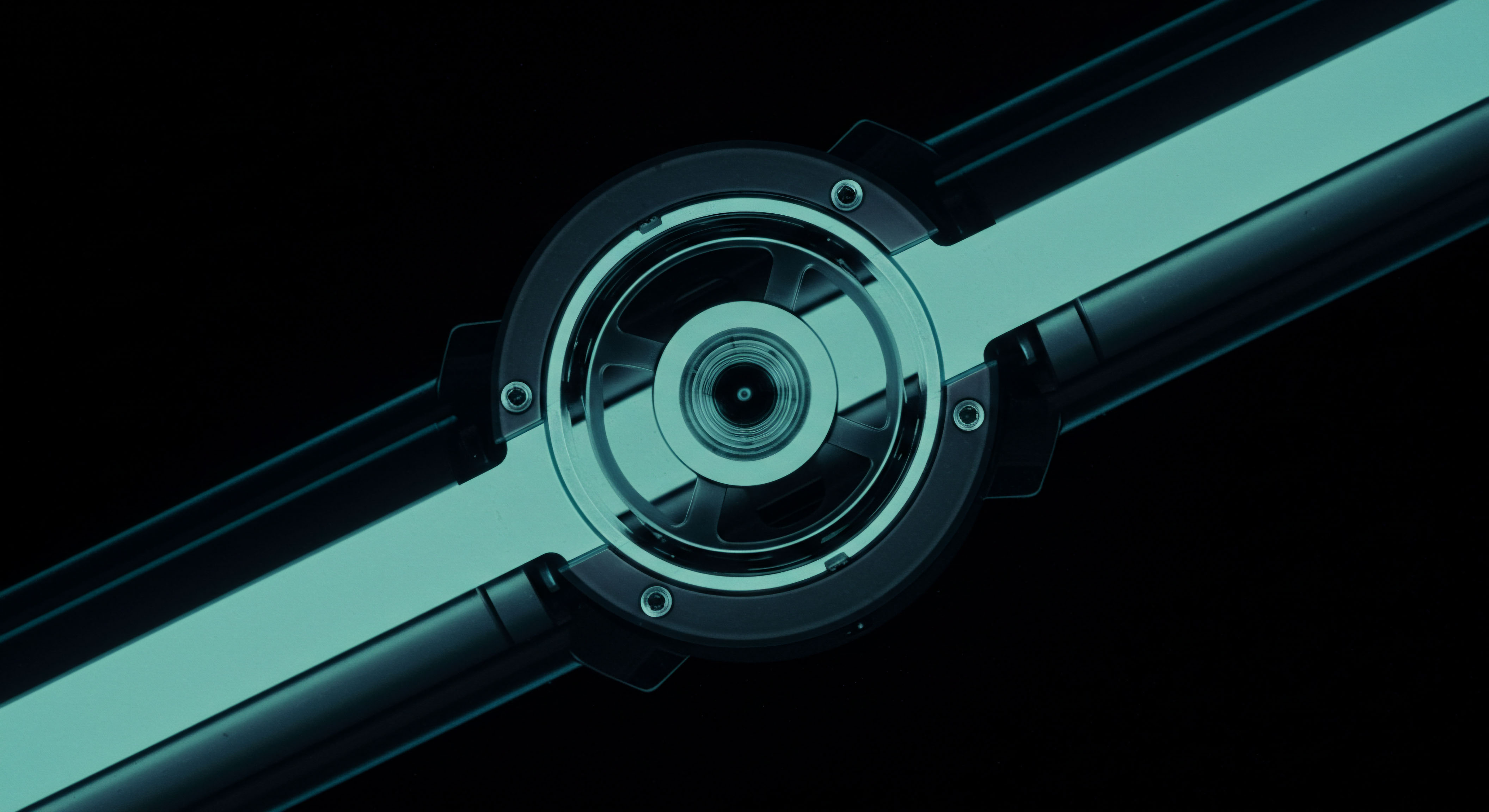 This abstract depiction visualizes a central nexus point suggesting algorithmic precision within high frequency quantitative trading structures. The cyan glow highlights an intricate mechanism, potentially symbolizing the core computation of a complex financial derivative structure like an exotic options payoff profile or a sophisticated automated market maker settlement layer. Concentric rings and fastening bolts imply robust governance mechanisms essential for secure on-chain settlements and decentralized autonomous organization treasury management. This intricate system represents the opaque yet deterministic finality of blockchain execution, crucial for maintaining integrity across cross-chain atomic swaps and synthetic asset replication requiring rigorous delta hedging protocols. The visual suggests controlled energy flow analogous to capital deployment in volatile cryptocurrency derivative markets demanding latency arbitrage minimization.